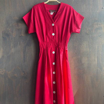 Vintage Worthington Red Maxi Dress
