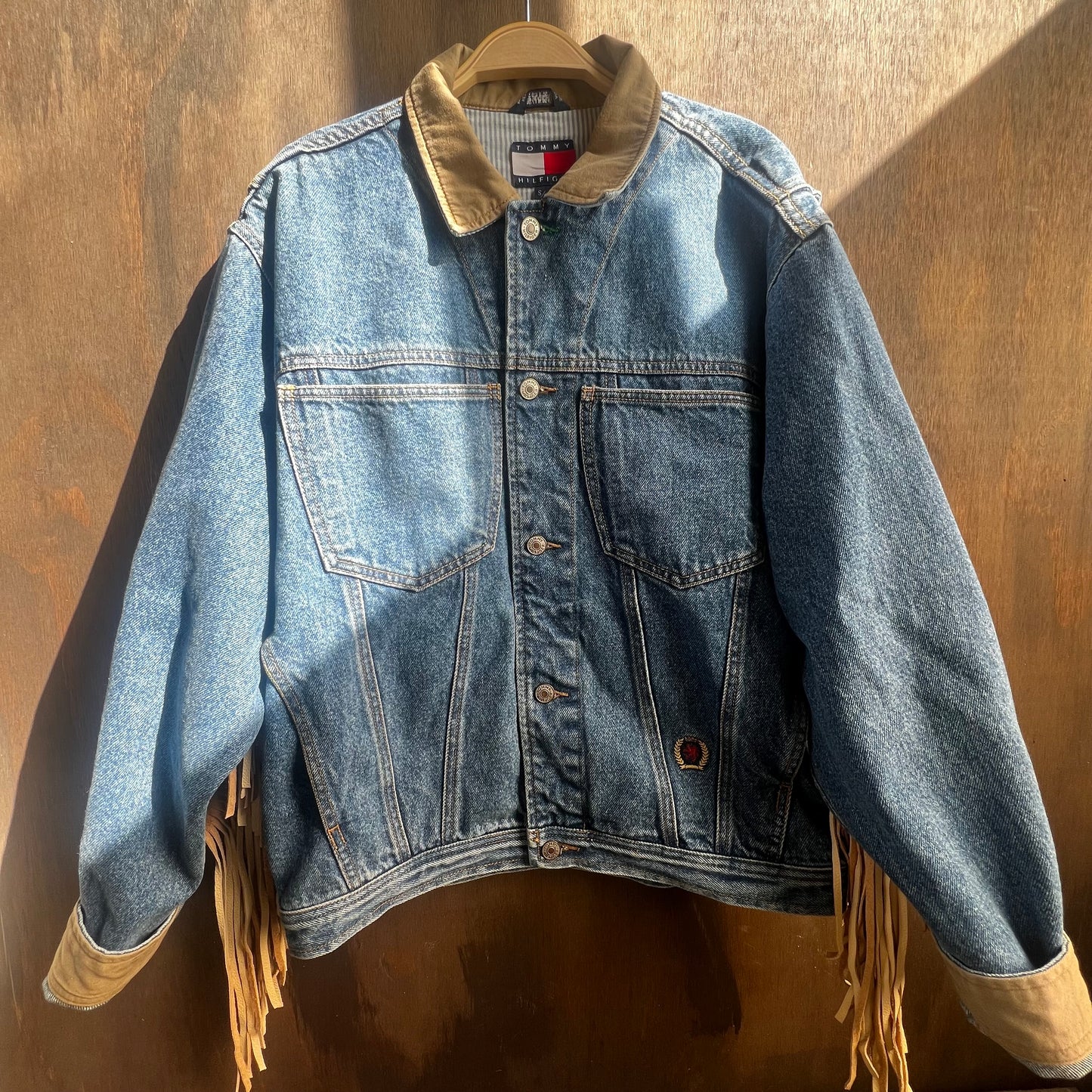 Out of The Blue Fringed Vintage Jacket