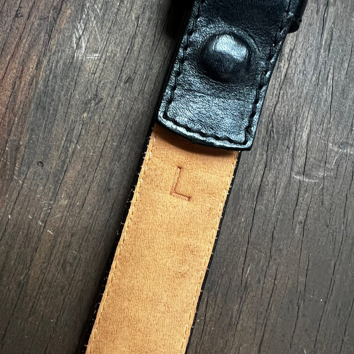 Kleinberg Sherrill Black Belt with Gold Colored Buckle