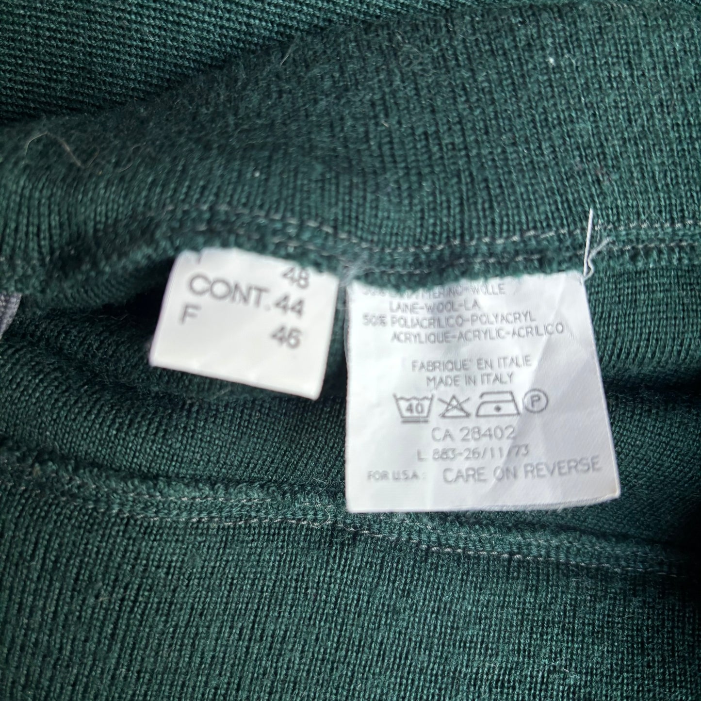 Vintage Green Knit Skirt