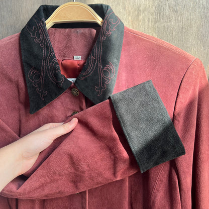 Scully Suede Maroon Jacket