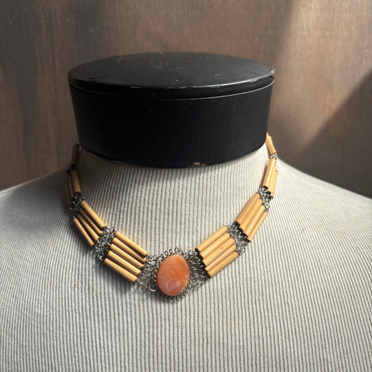 Vintage Pink Stone Choker