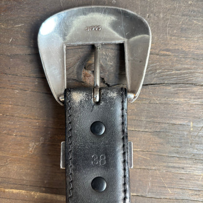 Two-Tone Horseshoe Studded Belt