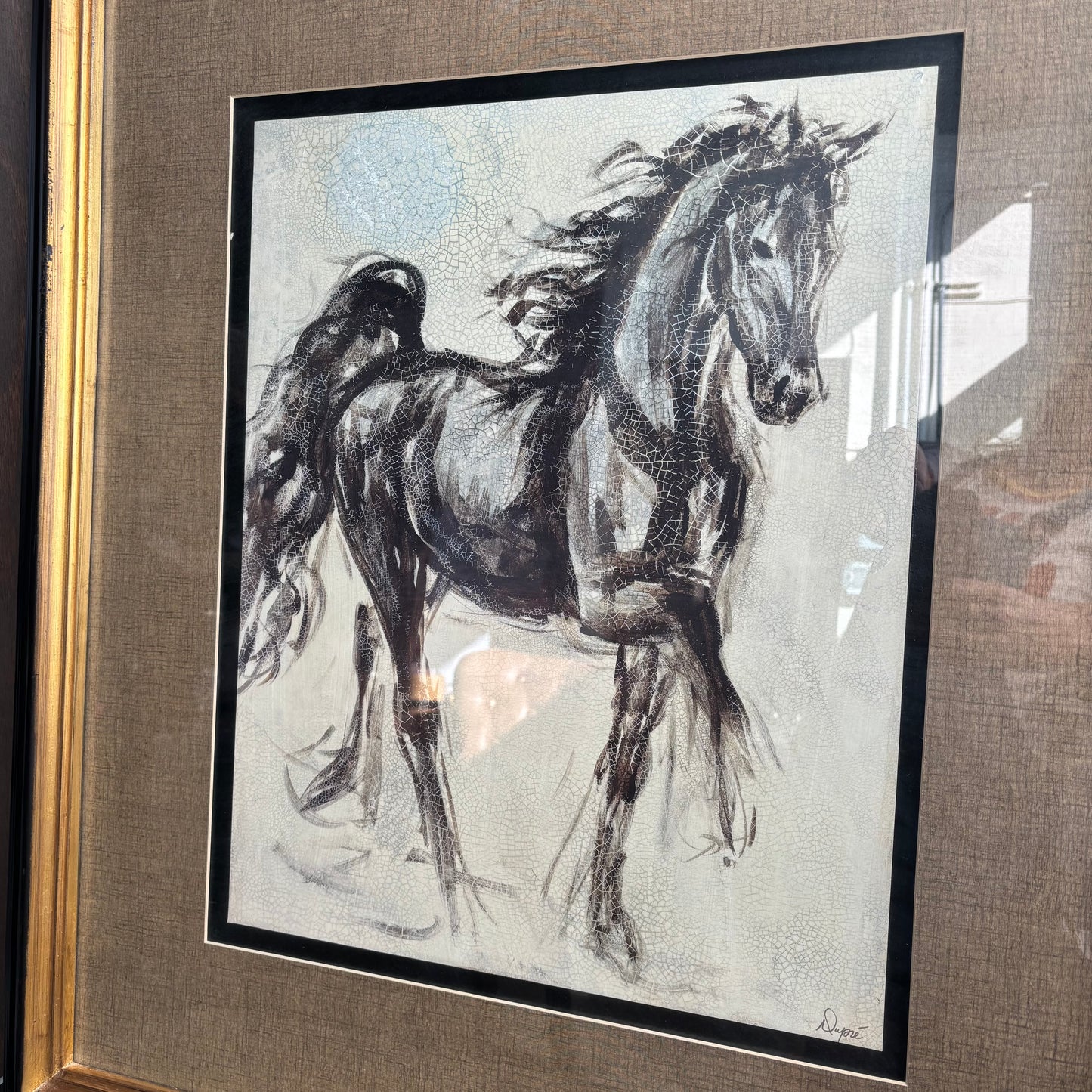 Abstract Horse Framed Art