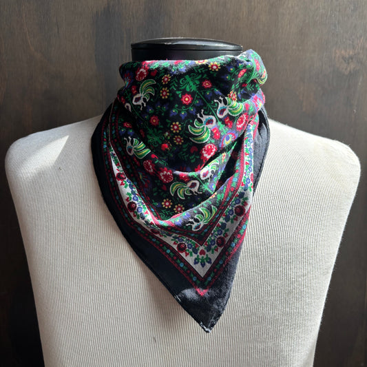 Vintage Floral Print Bandana