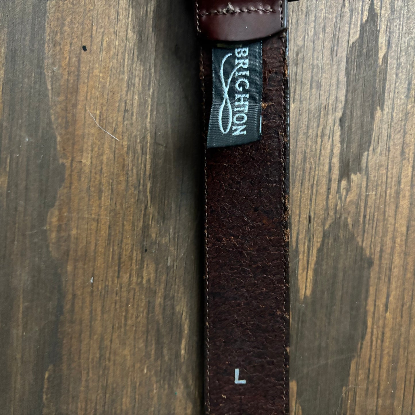 Vintage Brighton Brown Leather Belt