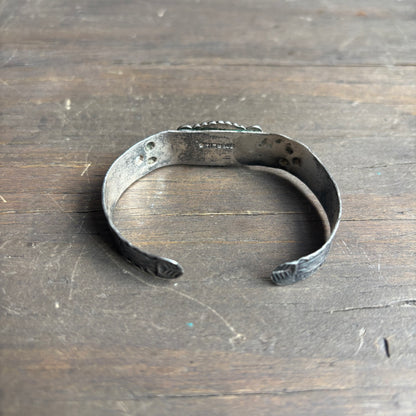 Vintage Sterling Silver and Turquoise Cuff