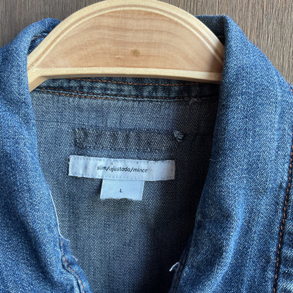 Denim Pearl Snap
