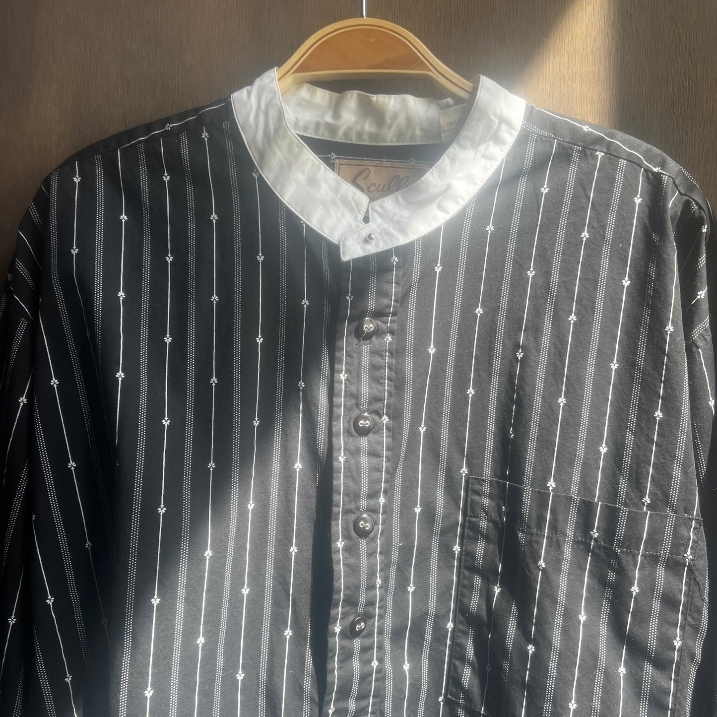 Black and White Scully Shirt