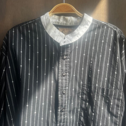 Black and White Scully Shirt