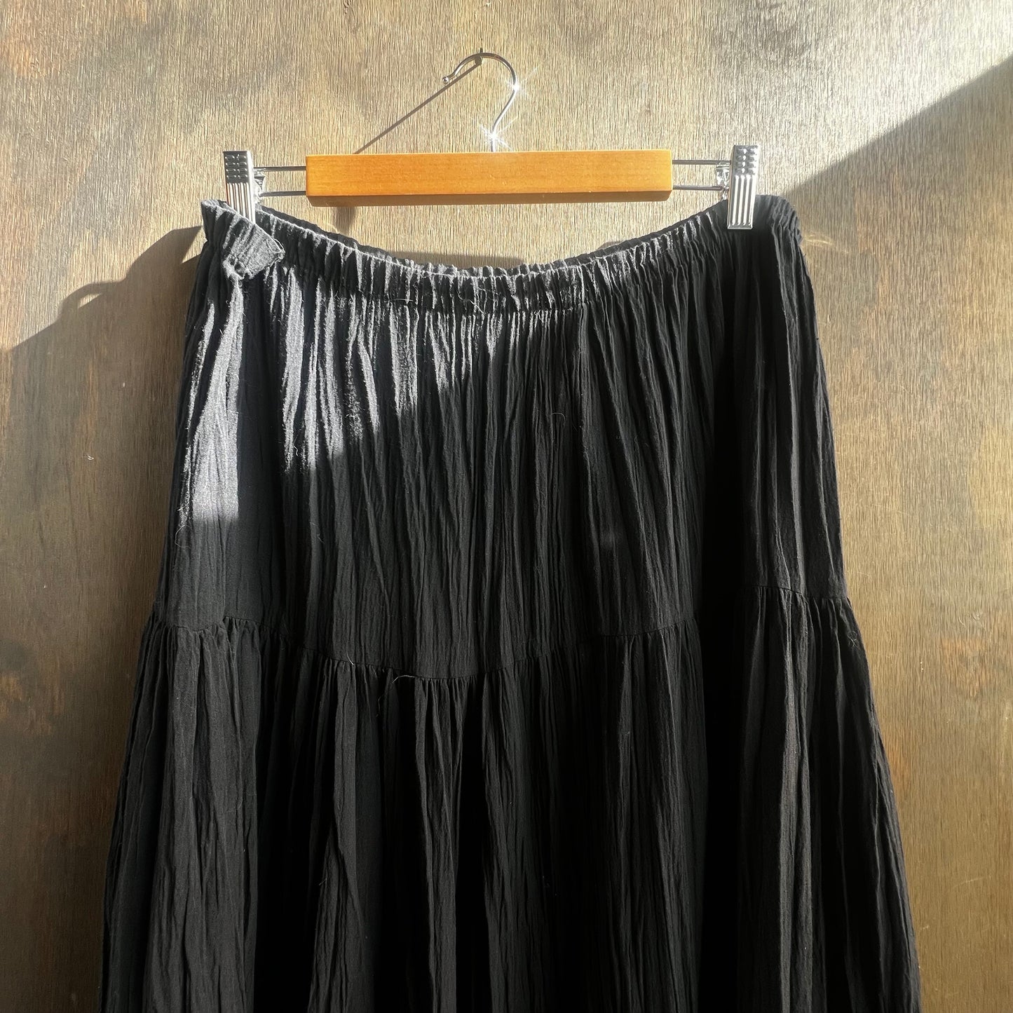Vintage Black Pleated Skirt