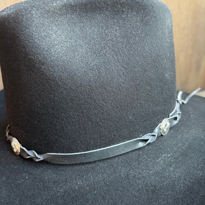 Bailey Black Hat with Concho Band