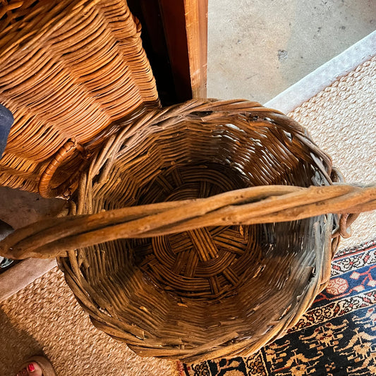 Tall Wicker Basket