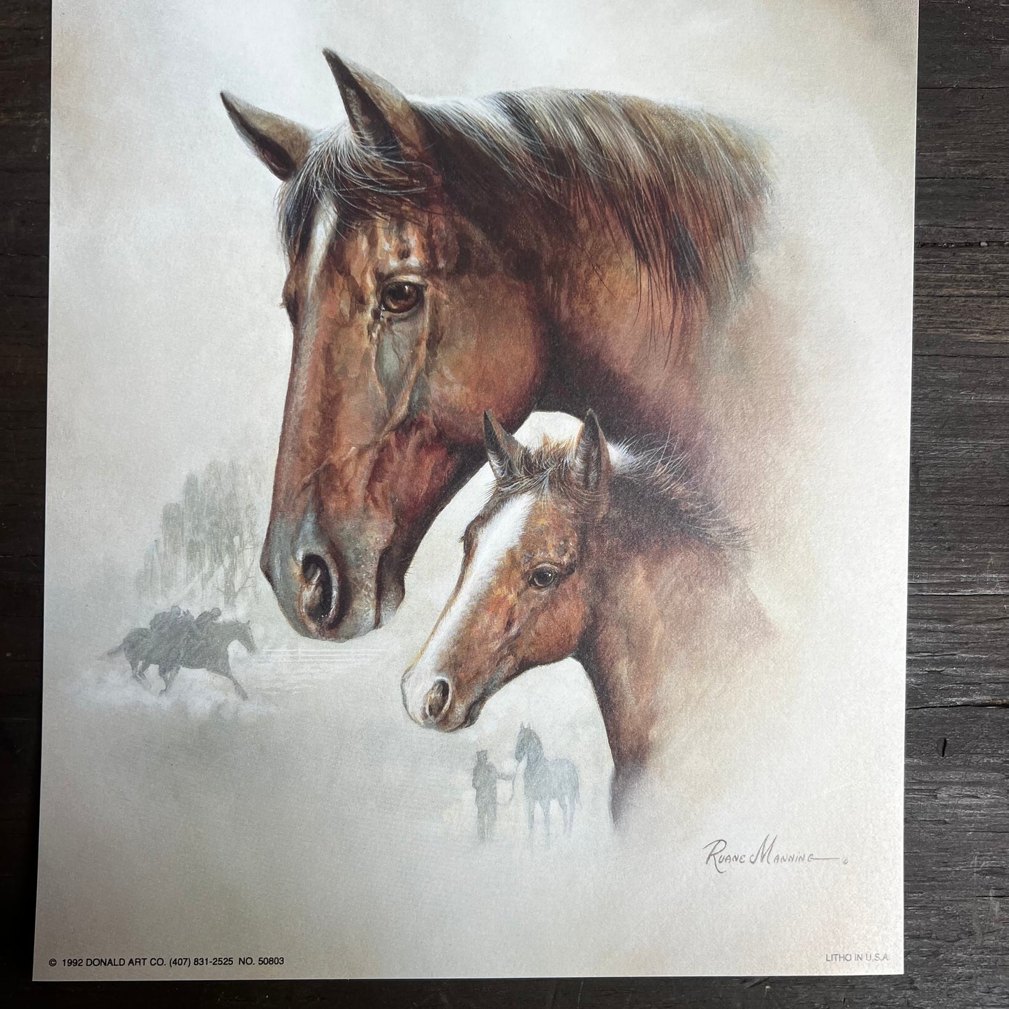 Ruane Manning Horse and Foal Art Print