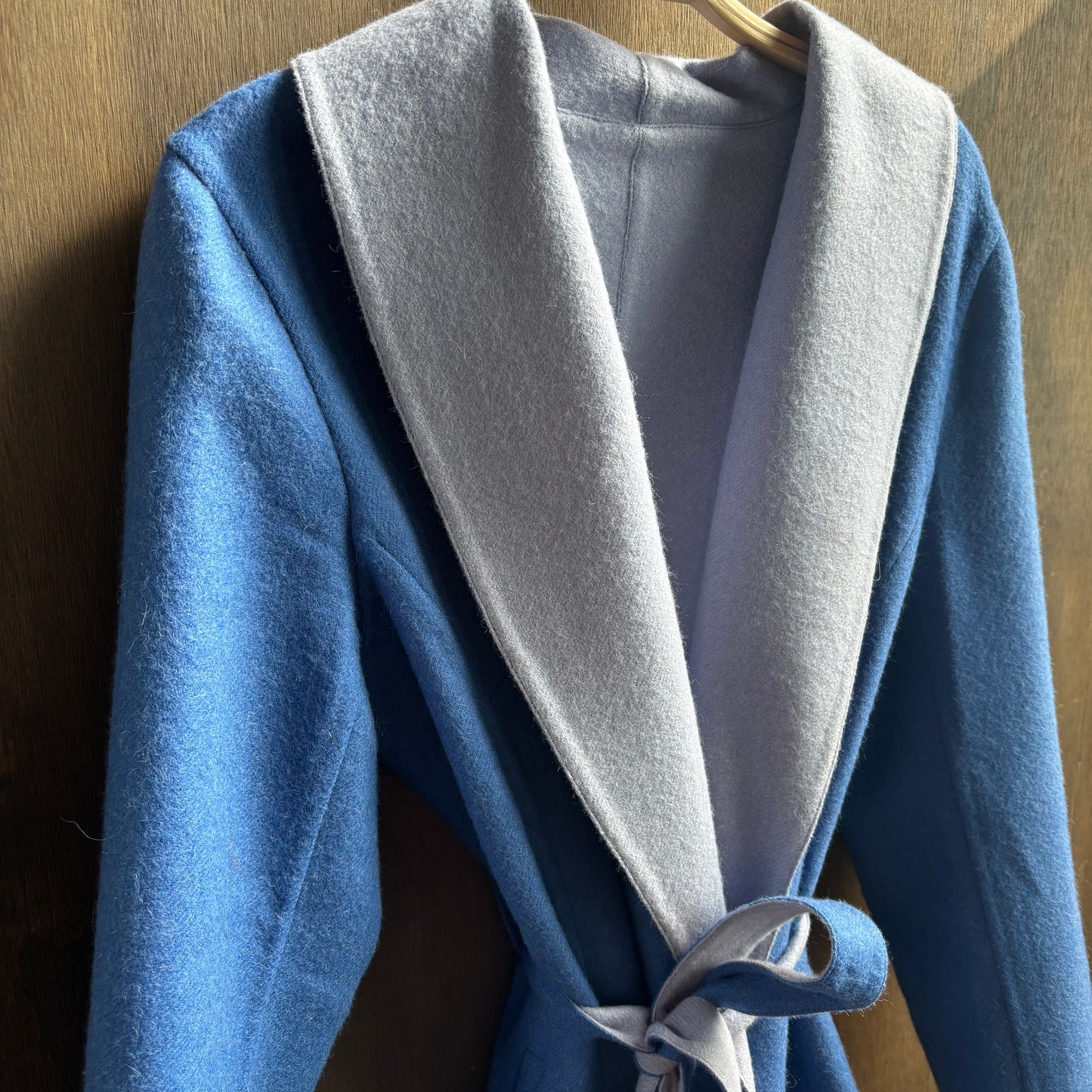 Reversible Blue Cashmere Jacket