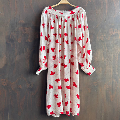 Red Print Dress