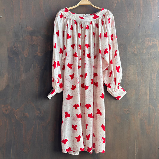 Red Print Dress