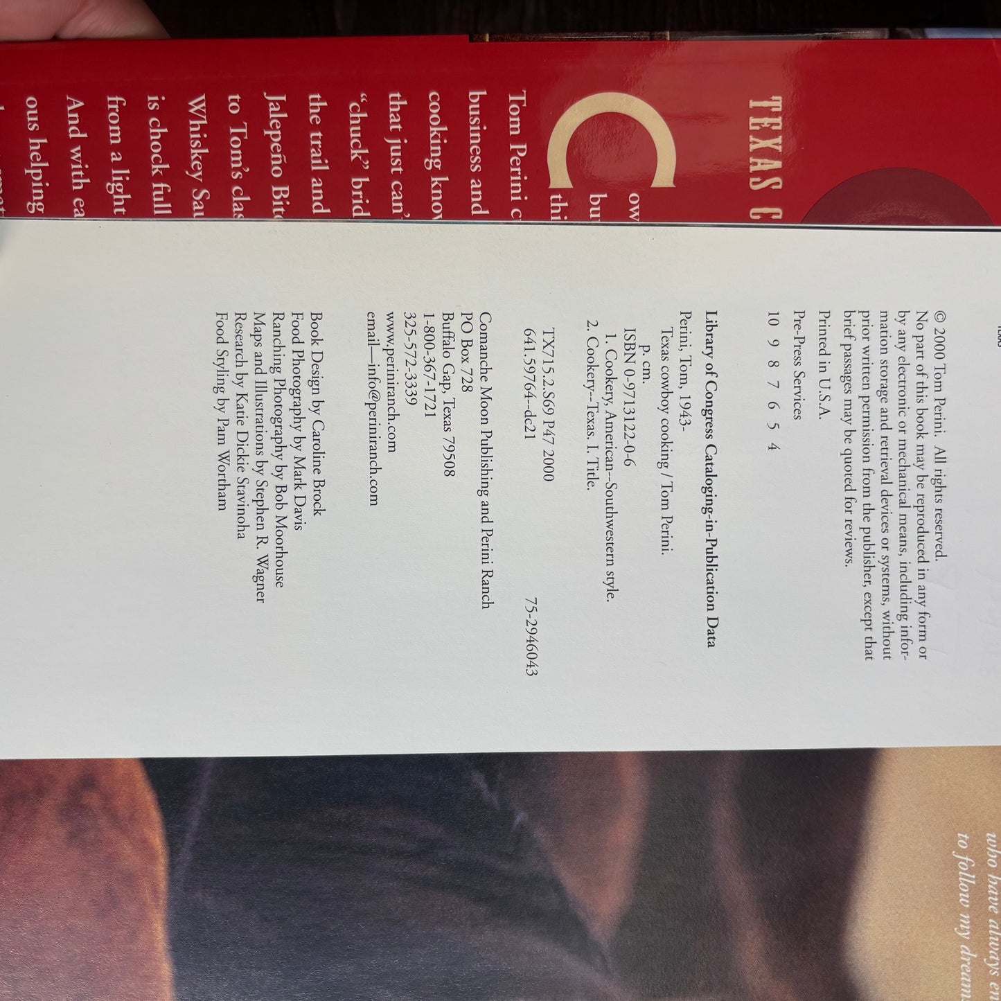 Texas Cowboy Cooking Hardcover Book