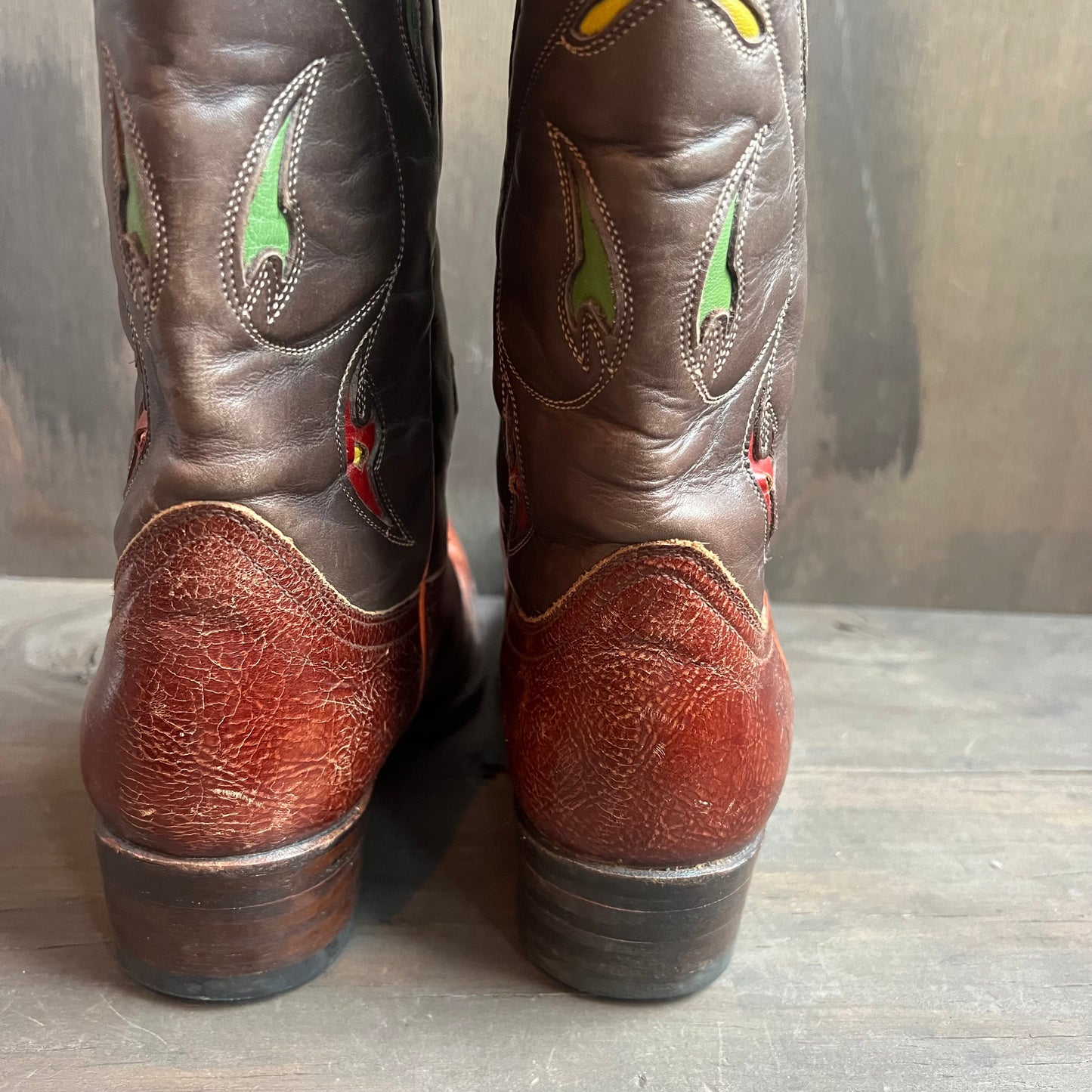 Italian Floral Frye Cowboy Boots