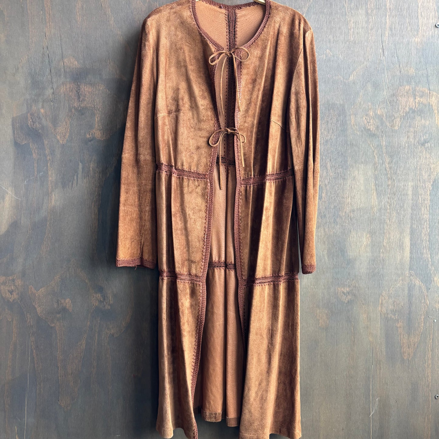 Brown Leather Duster
