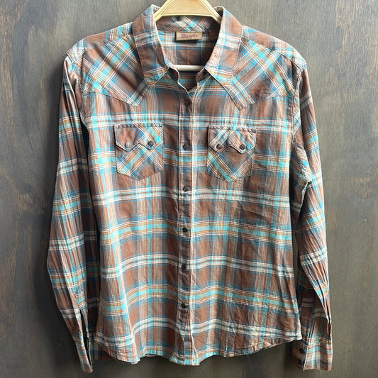 Wrangler Plaid Button Down