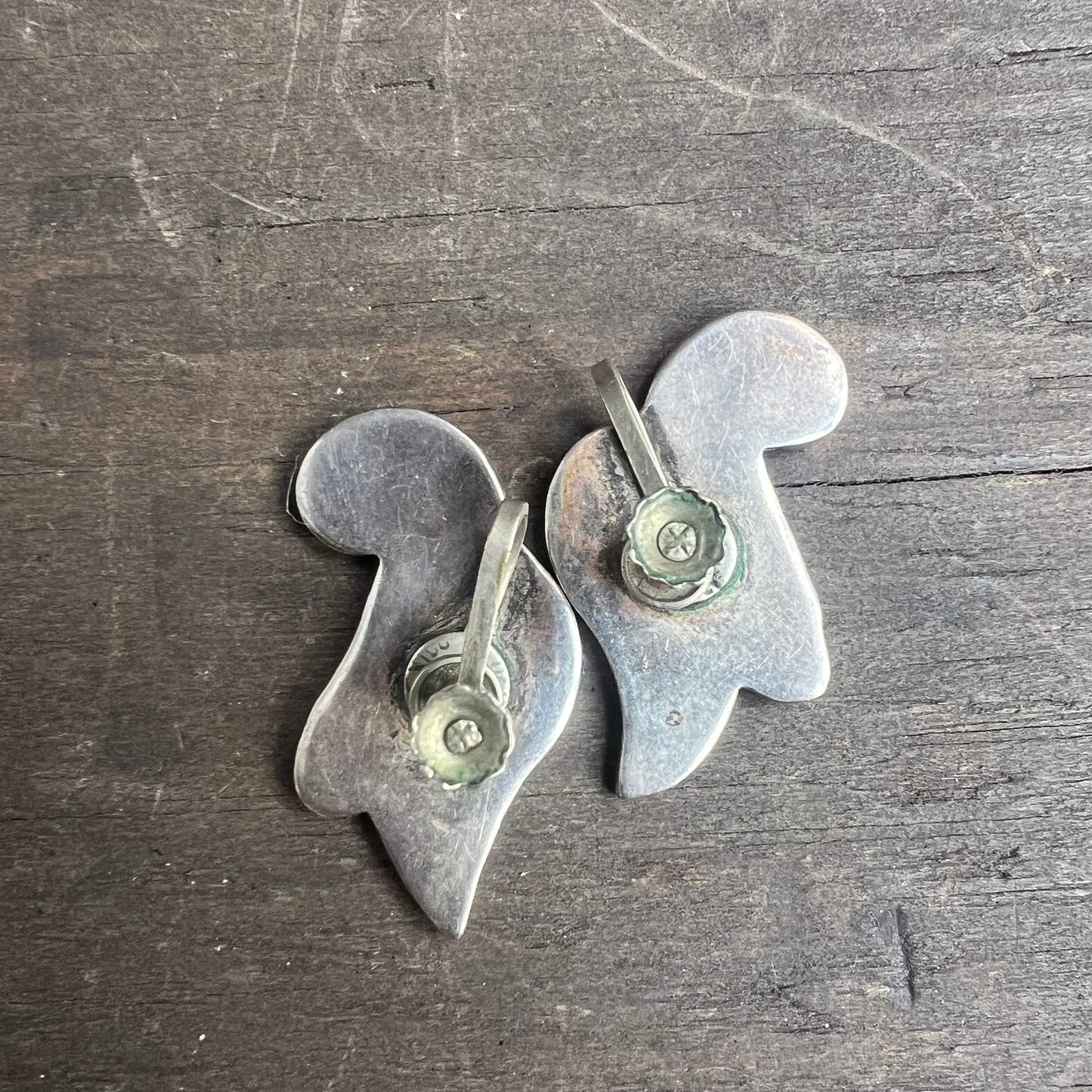 Sterling Silver Plume Clip On Earrings