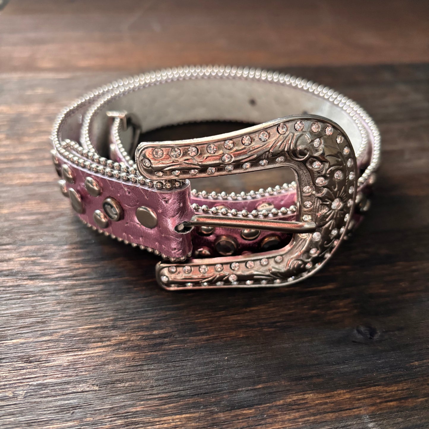 Pink Studded Belt