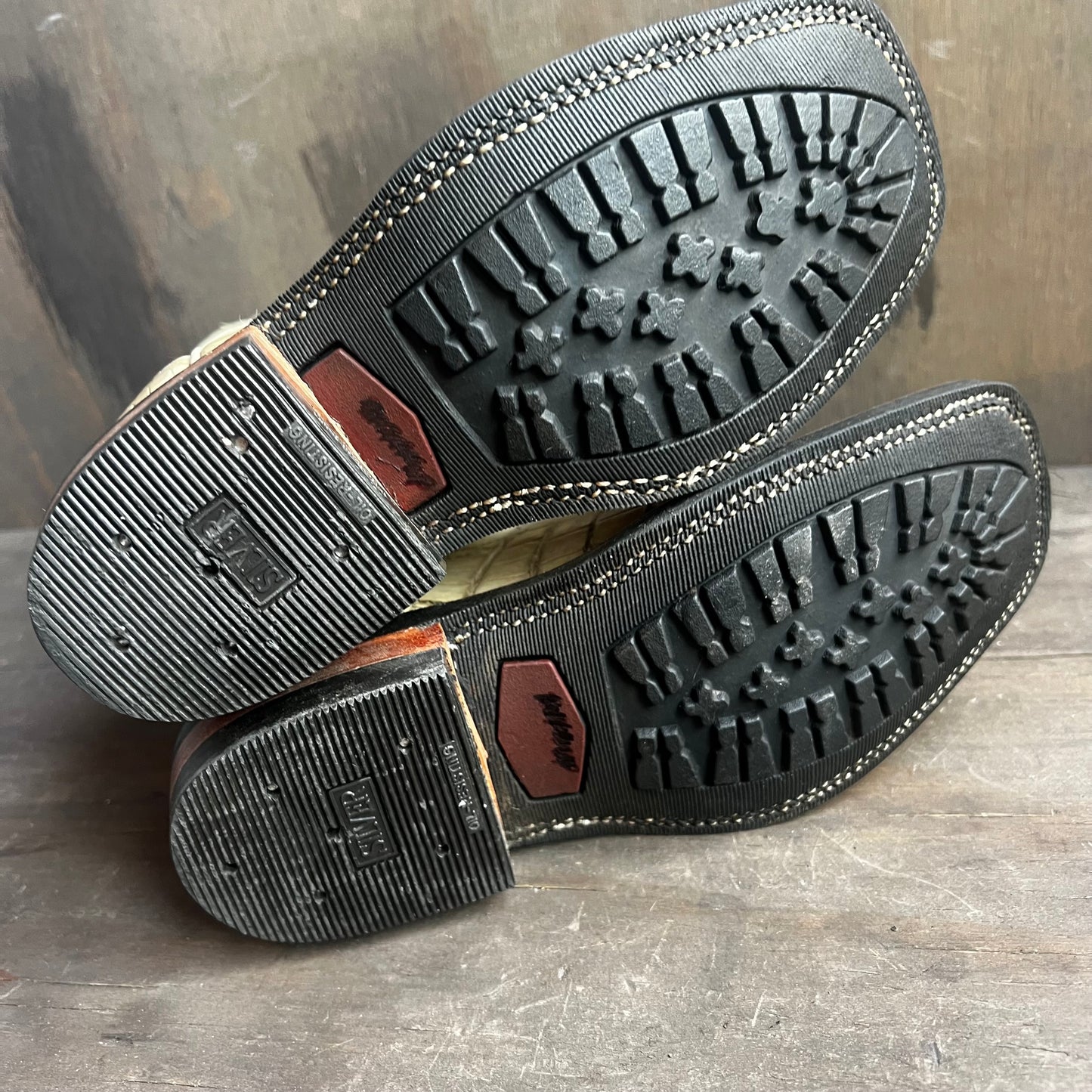 Custom Made Cream Alligator Boots