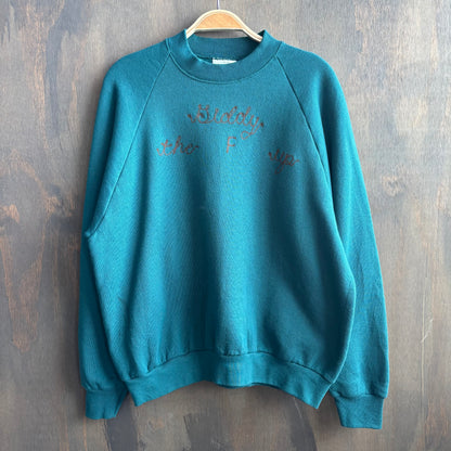 Custom Teal "Giddy the F Up" Sweatshirt