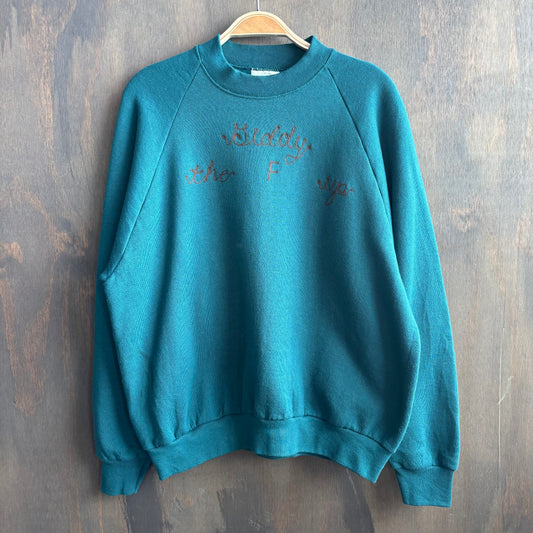 Custom Teal "Giddy the F Up" Sweatshirt