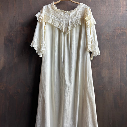 Vintage Cream Lace Gown