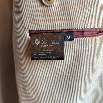 Loro Piana Beige Corduroy Blazer