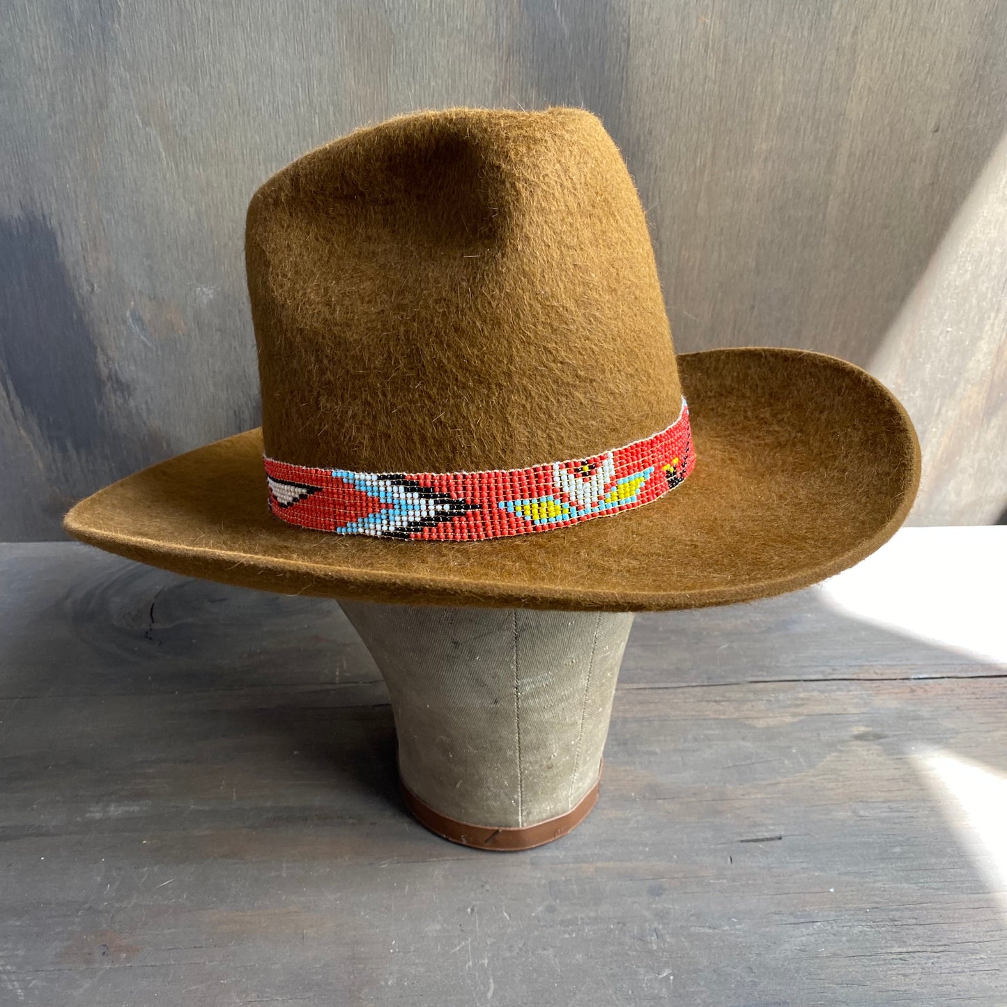 Justice Felt Hat with Beaded Band