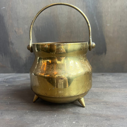 Vintage Brass Coal Bucket