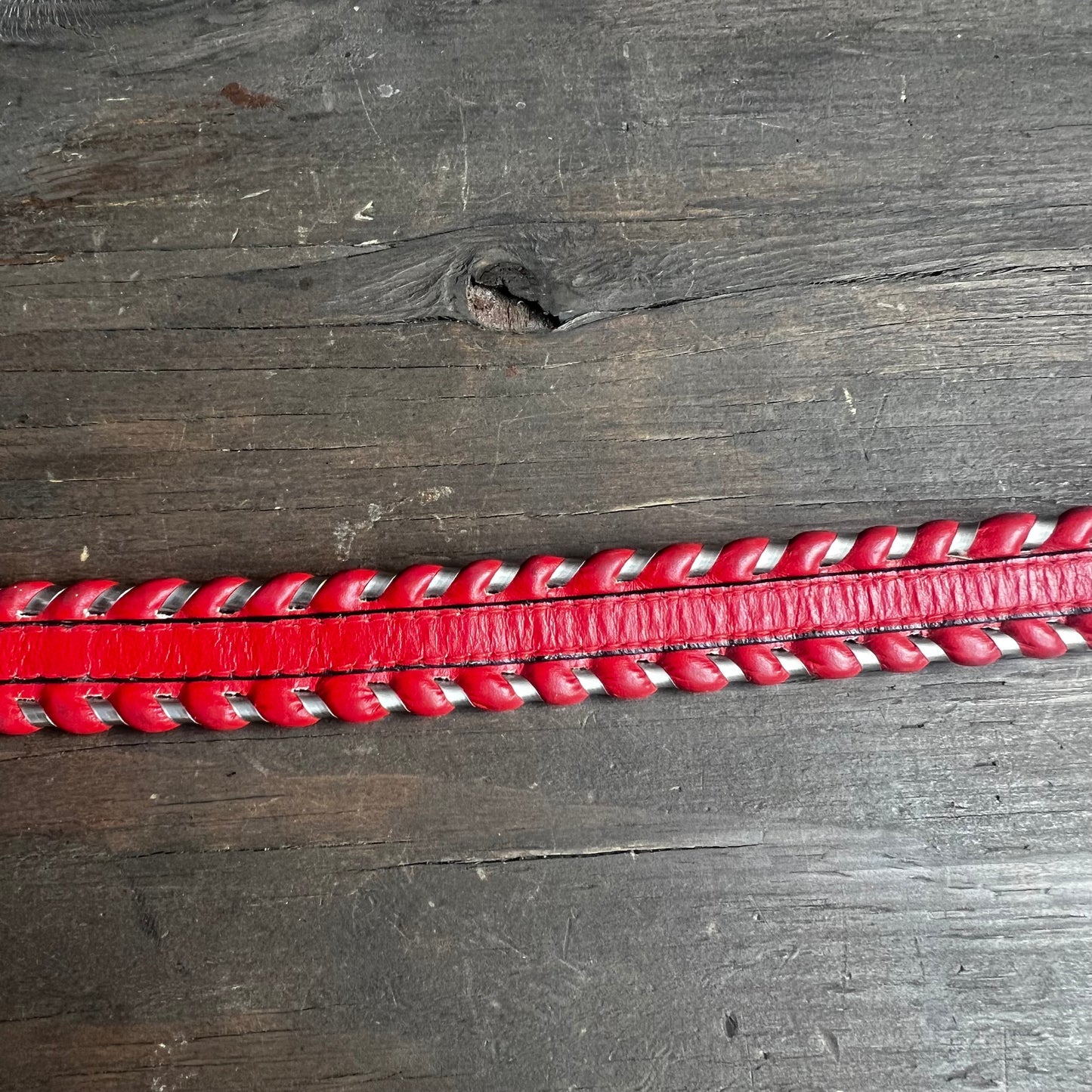 Red Leather Belt