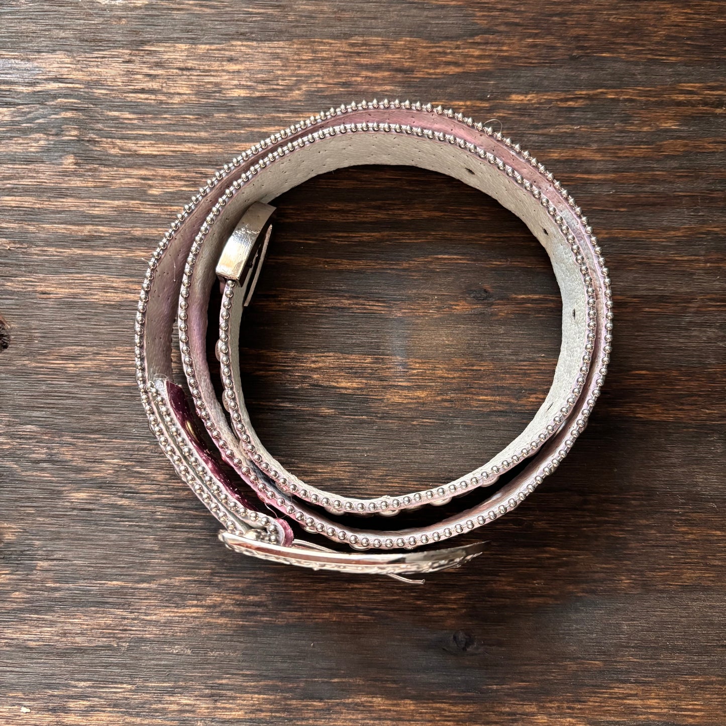 Pink Studded Belt