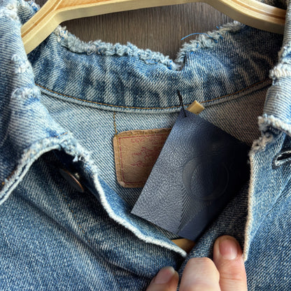Out of The Blue Fringed Vintage Levi’s Jacket