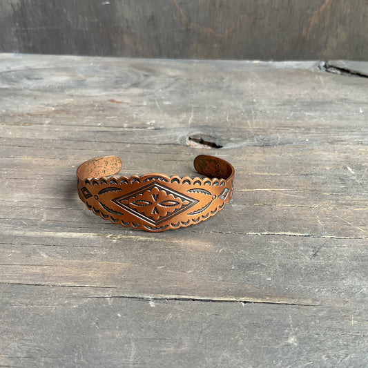Southwestern Style Copper Cuff Bracelet