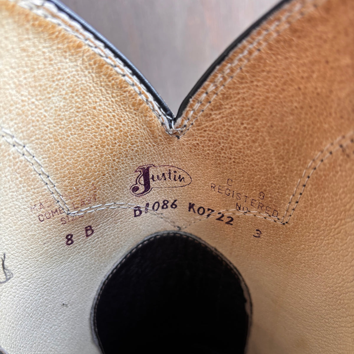 Vintage Justin Brown Boot