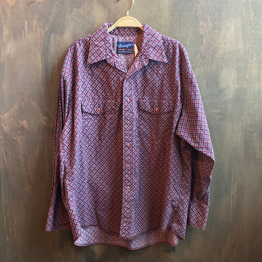 Wrangler Patterned Pearl Snap