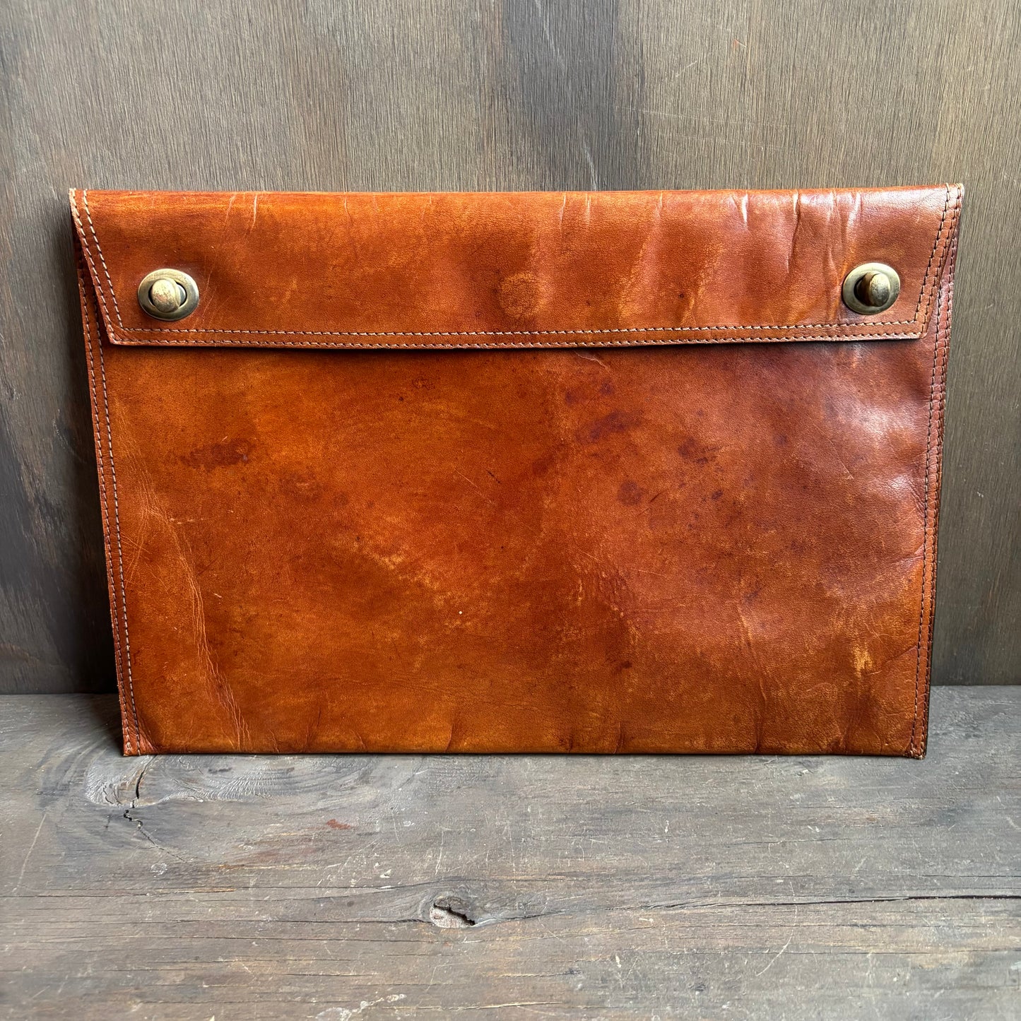Tan Leather Portfolio