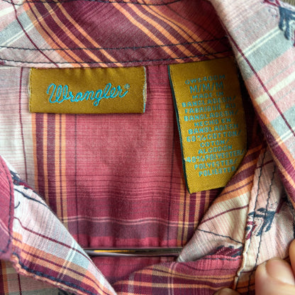 Kids Wrangler Pink Pearl Snap