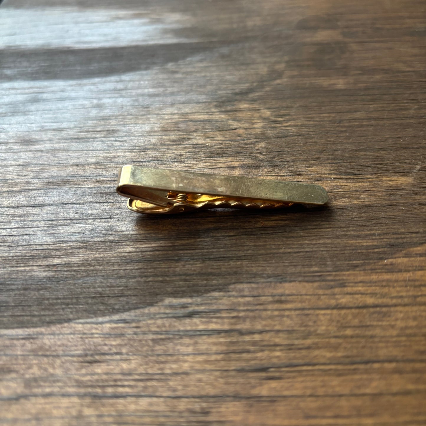 Plain Gold Tone Tie Clip
