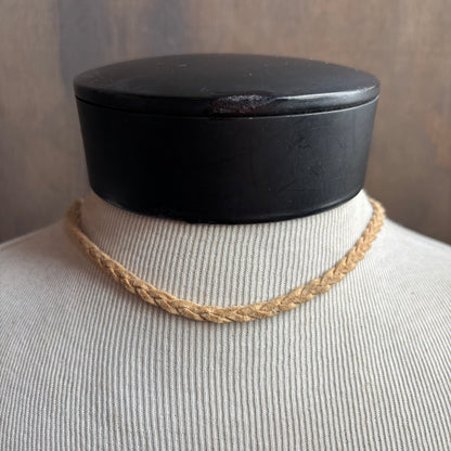 Beige Braided Necklace