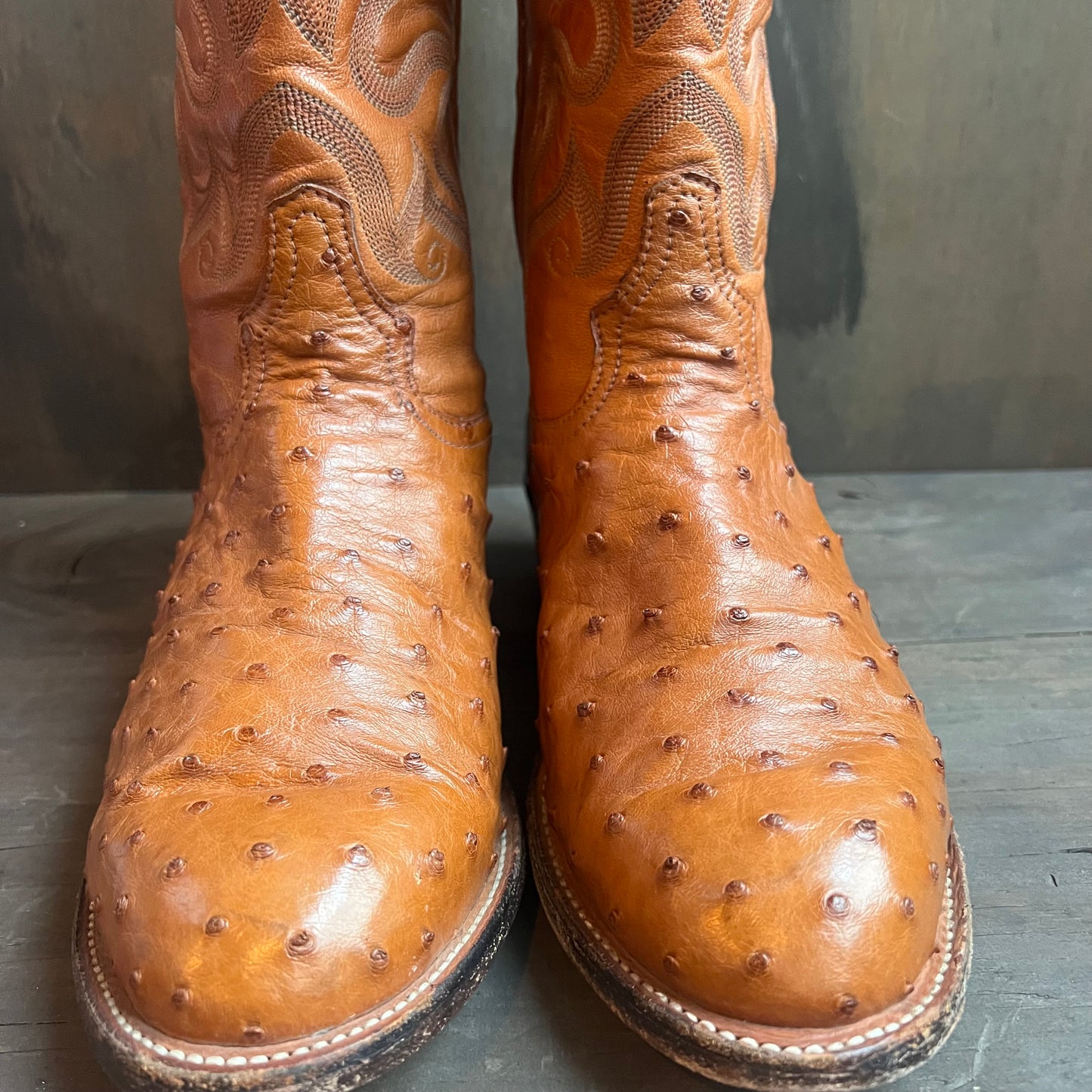 Tony Lama Ostrich Skin Boots