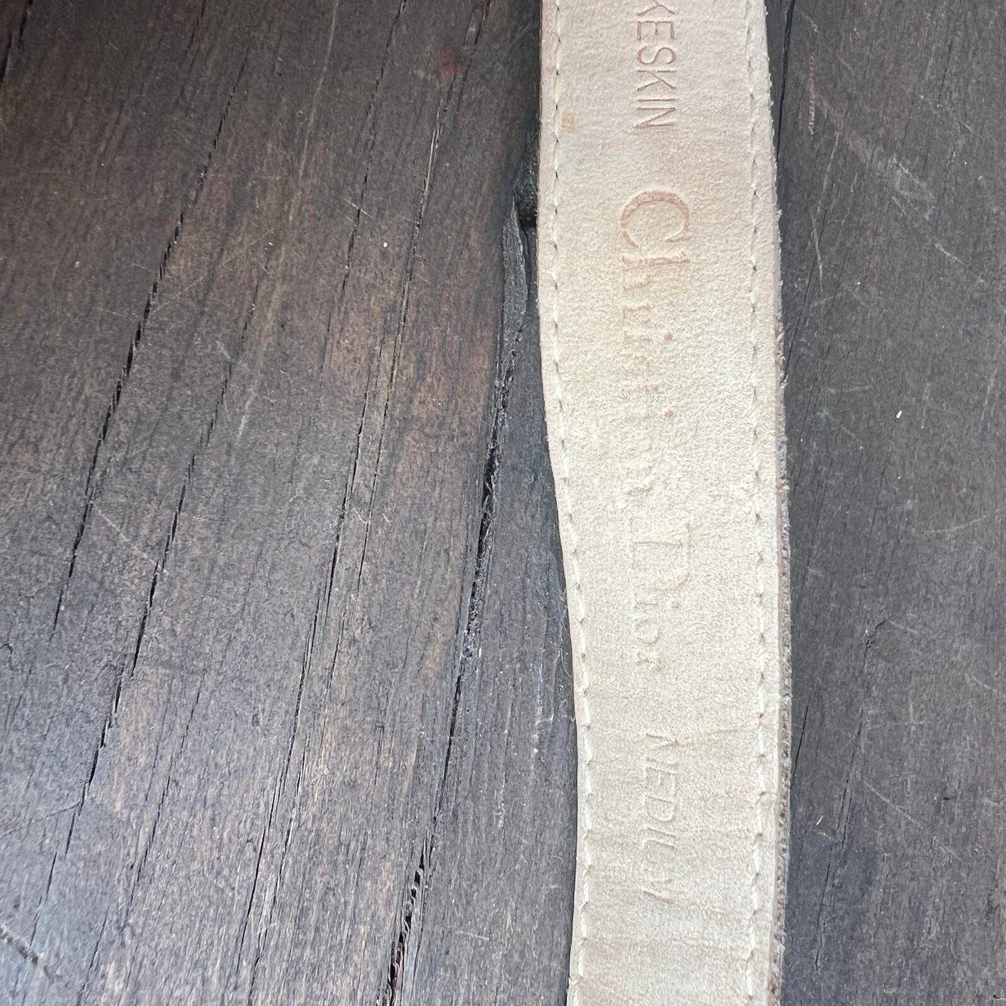 Christian Dior Genuine Snakeskin Belt