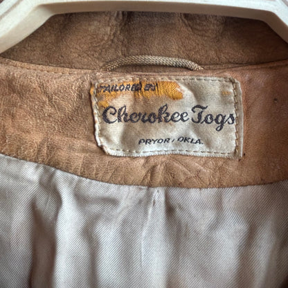 Vintage Cherokee Togs Suede Fringe Jacket