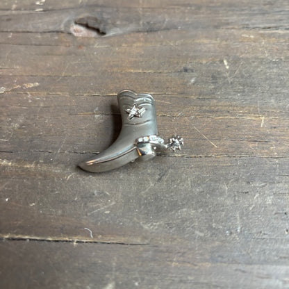 Silver Boot Pin