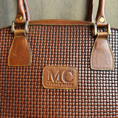 MC Buenos Aires Woven Leather Bag