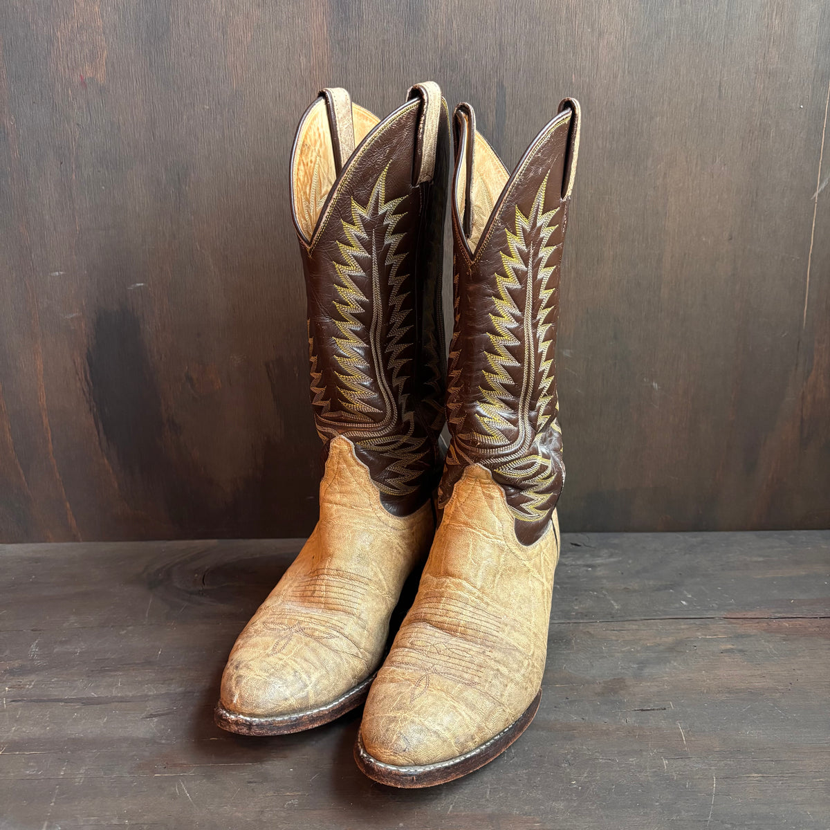 Vintage Tony Lama Two-Tone Boots